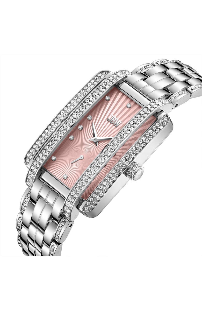 JBW Mink Diamond Bracelet Strap Watch, 28mm, Alternate, color, Stainless Steel