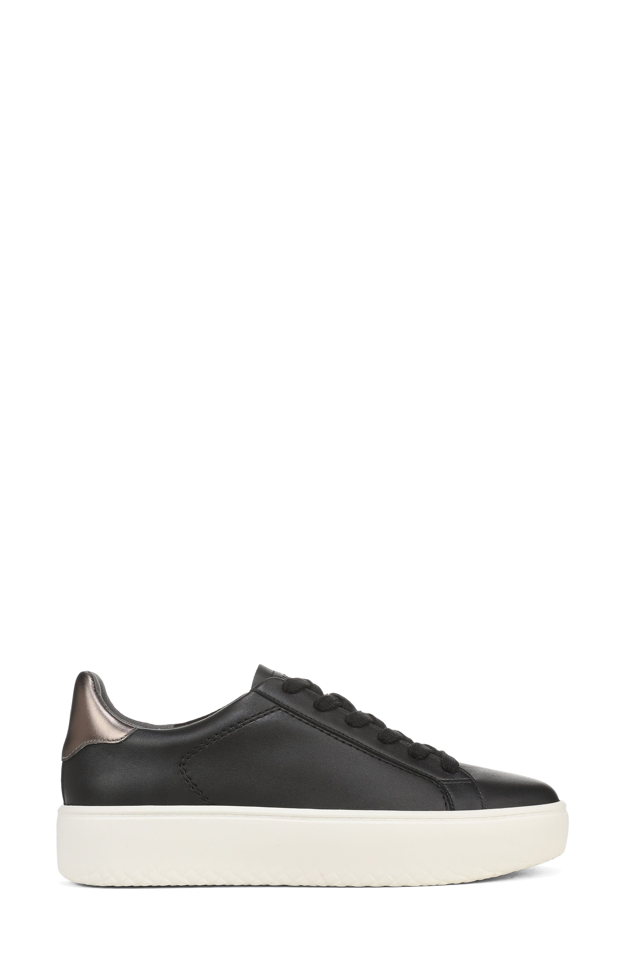 Emilia Leather Sneaker, Alternate, color, BLACK LEATHER