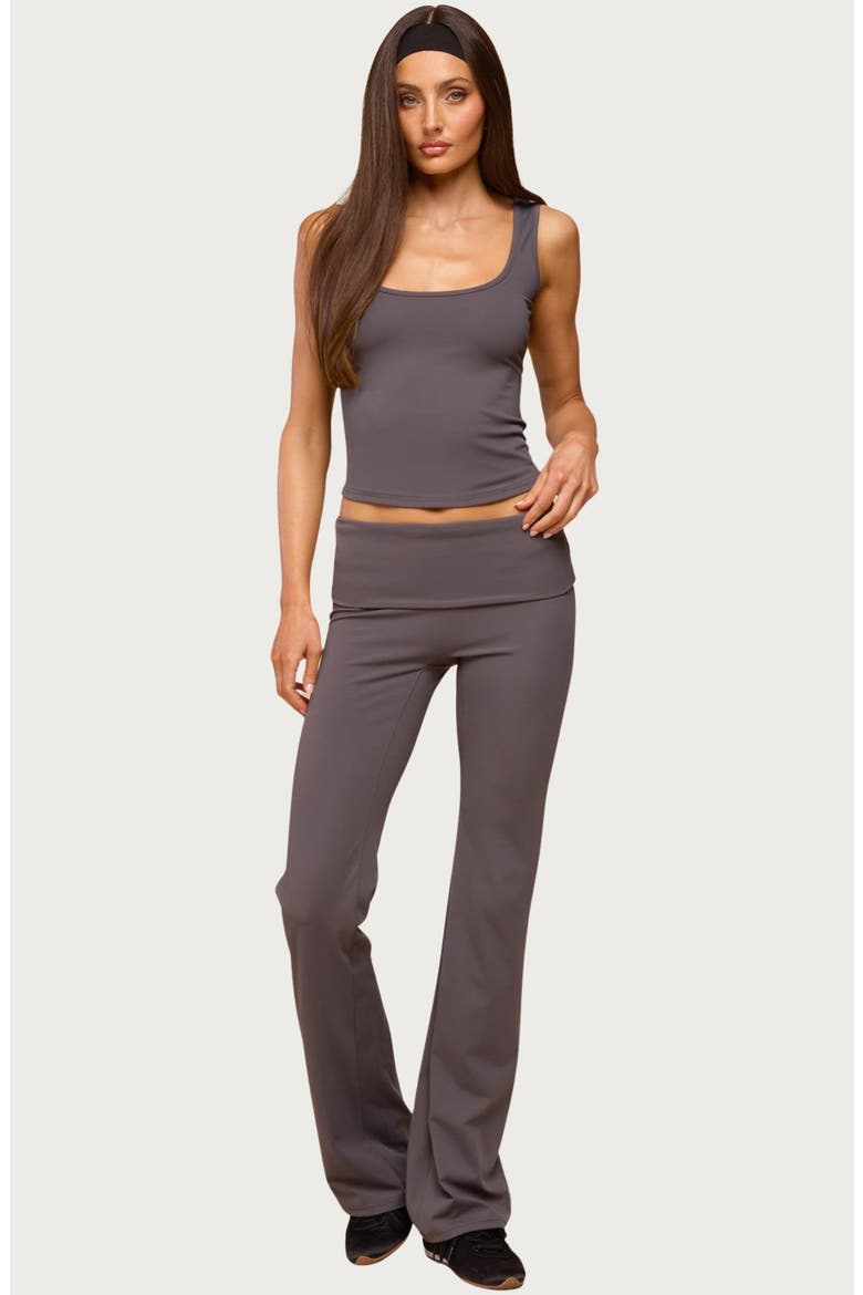 Kiarra Scoop Neck Tank, Alternate, color, GRAY