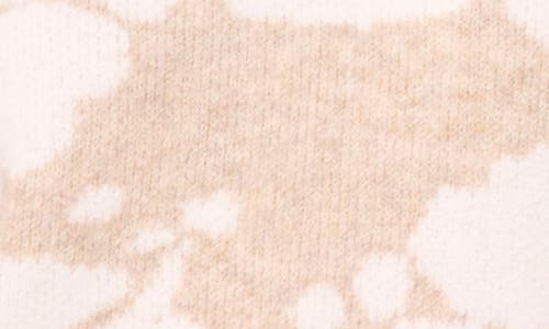 Vince Camuto Plus Size Flower Motif Crewneck Sweater In Brown