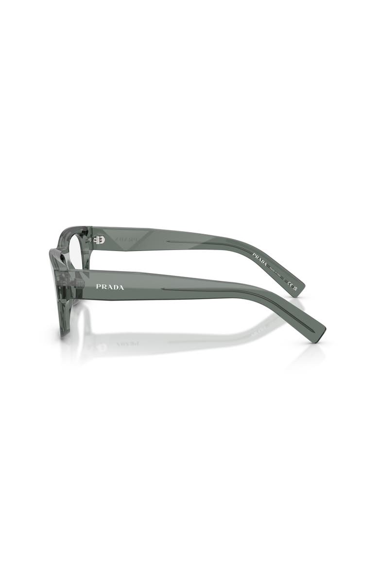 Prada 53mm Square optical glasses, Alternate, color, Grey