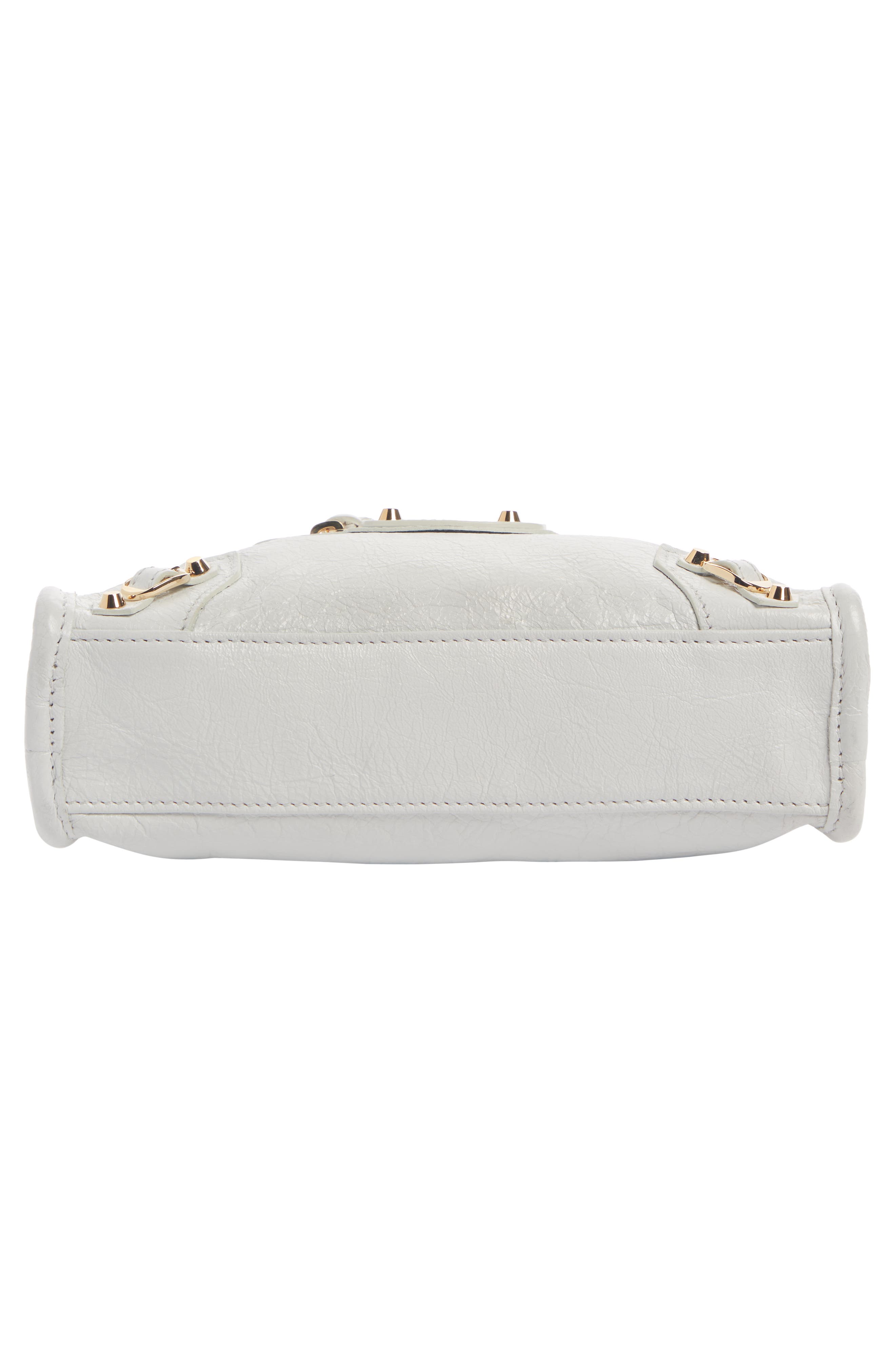 Balenciaga Nano Classic City Scarf Handle Leather Tote, Alternate, color, 