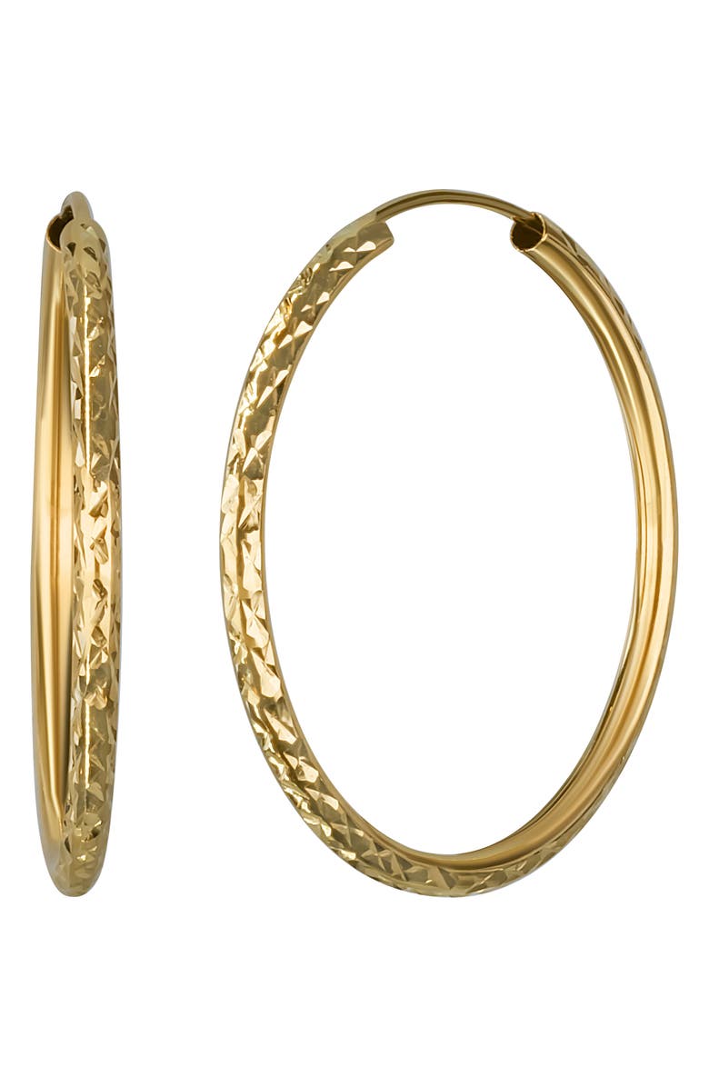 Bony Levy 14K Hoop Earrings, Main, color, 14K Yellow Gold