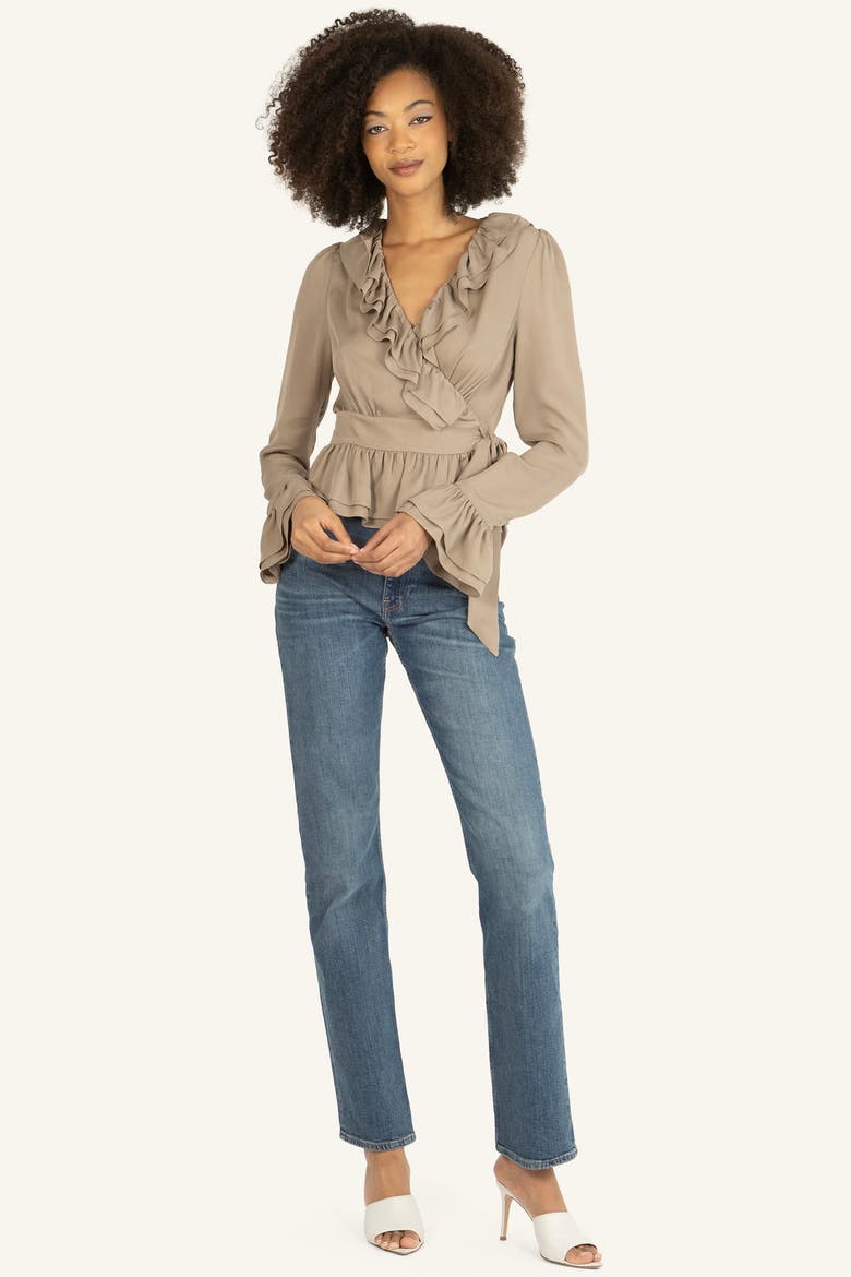 Noelle Blouse, Main, color, Taupe