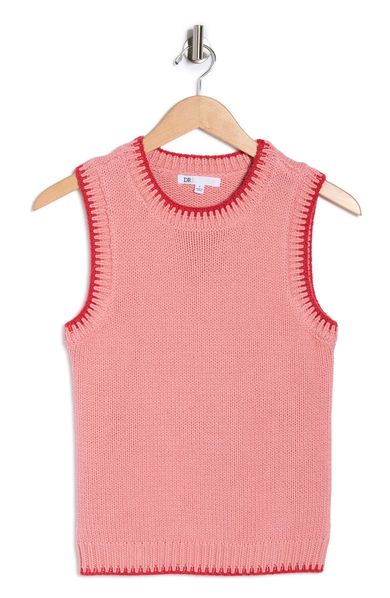 Daniel Rainn Sweater Vest, Main, color, Pink / Red