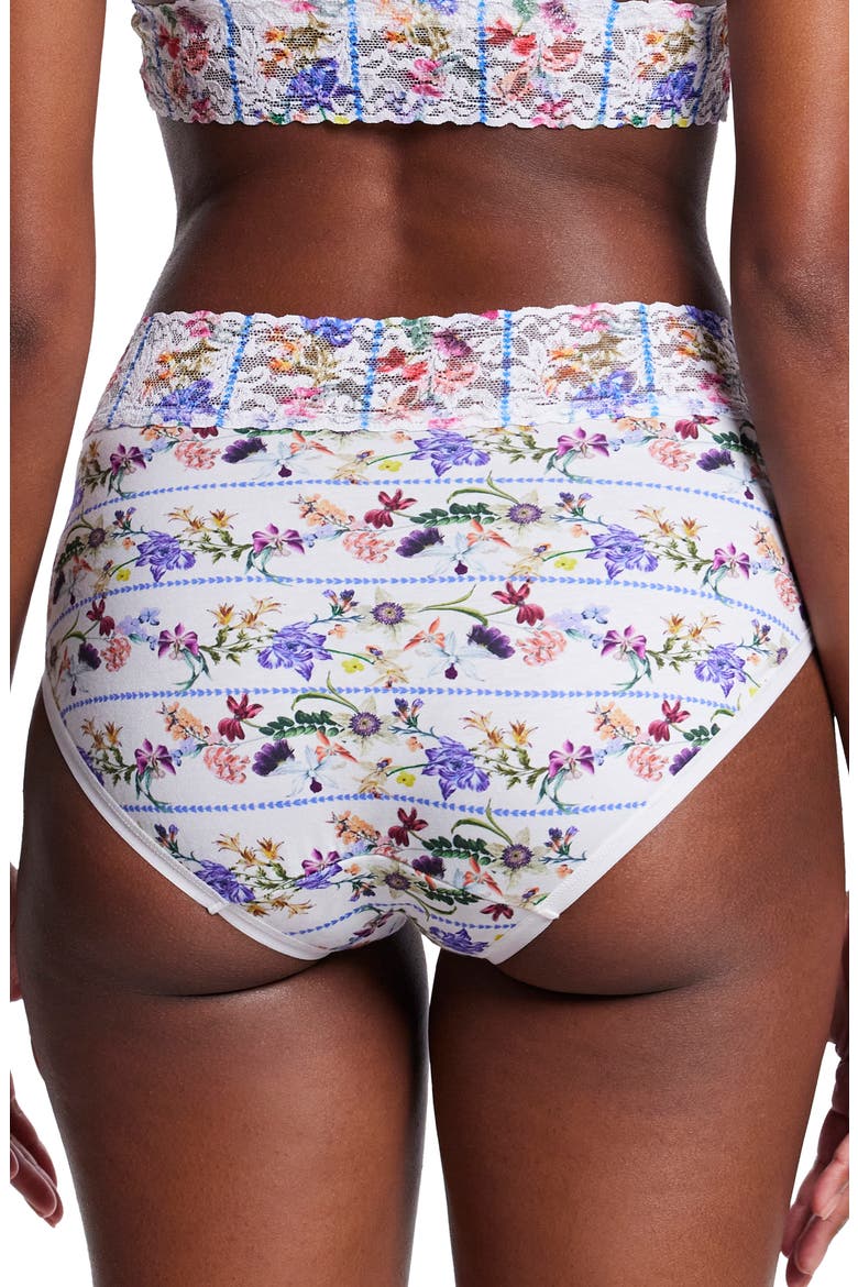 Print Supima® Cotton French Briefs, Alternate, color, FLOWER CROWN