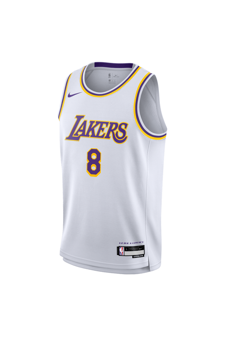 Youth Nike Kobe Bryant White Los Angeles Lakers Swingman Jersey