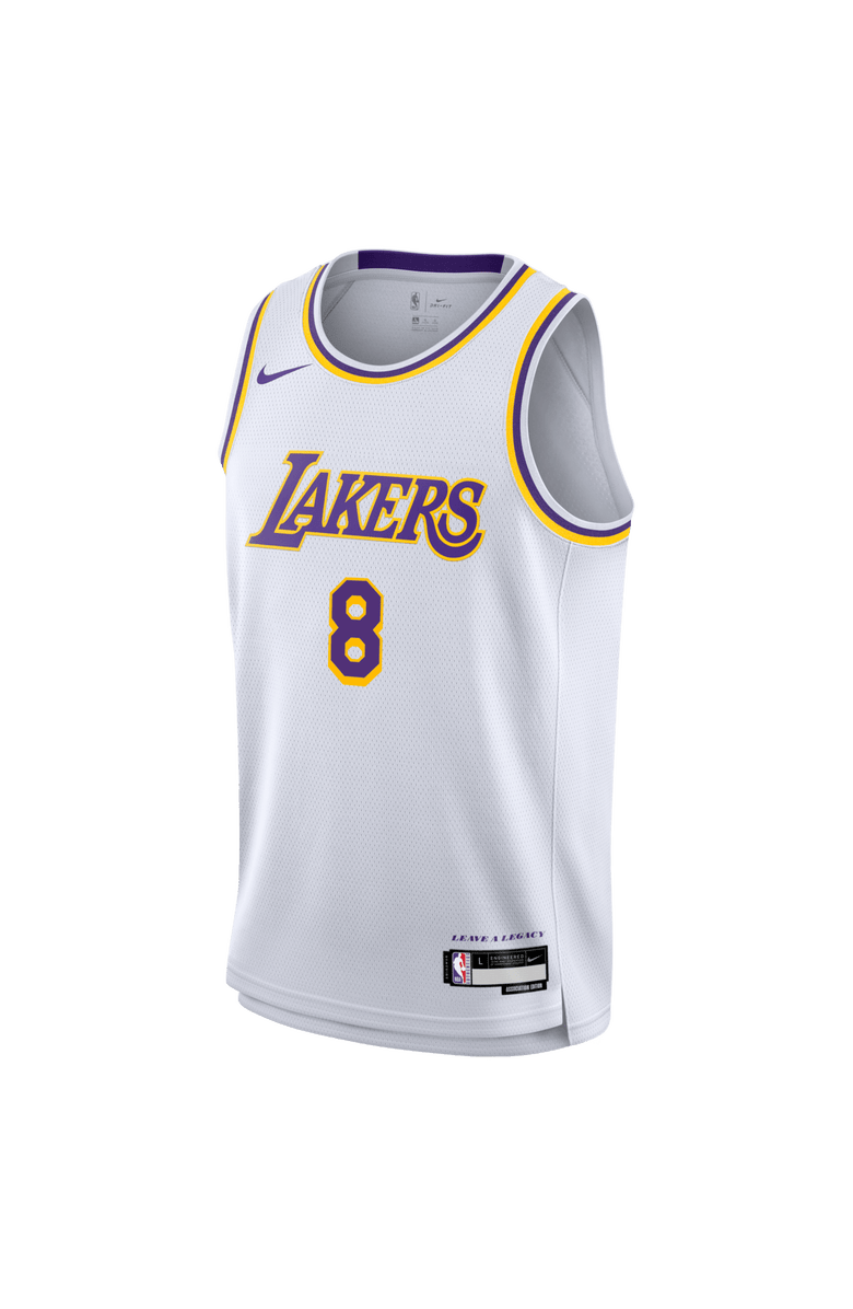 Nike Youth Nike Kobe Bryant White Los Angeles Lakers Swingman Jersey - Association Edition, Alternate, color, White