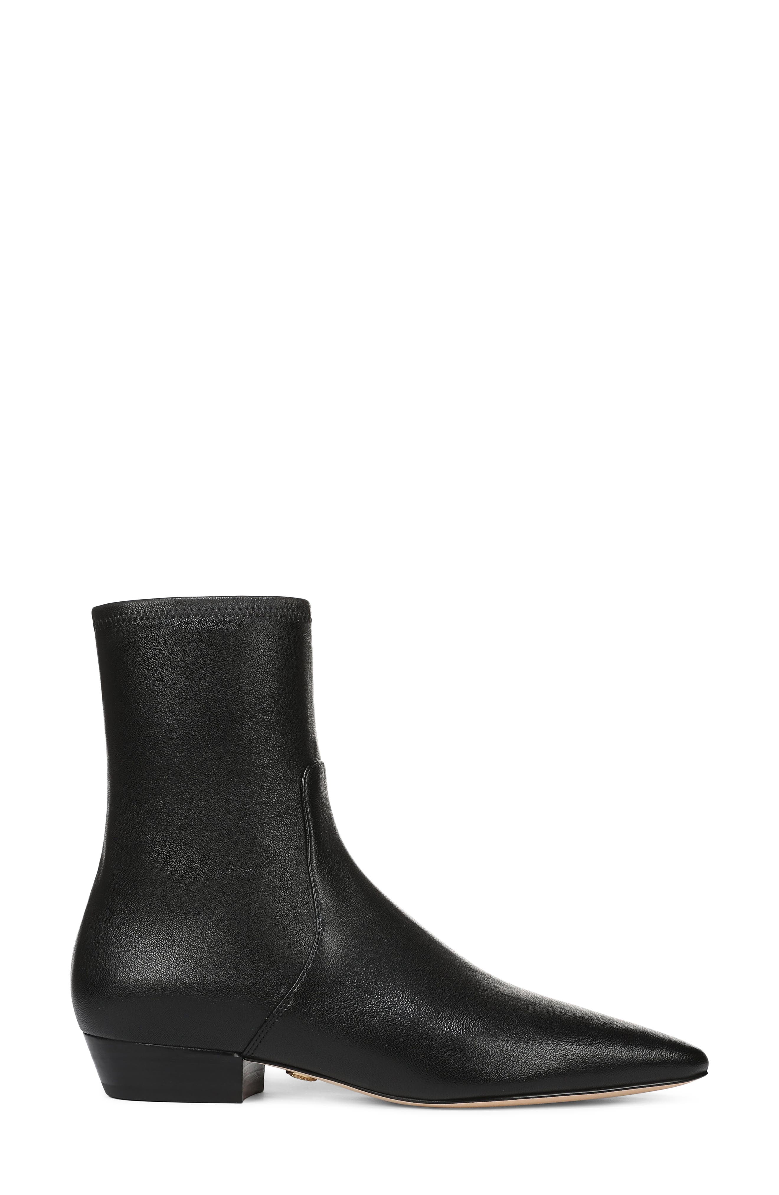 Glinda Leather Bootie, Alternate, color, BLACK NAPPA