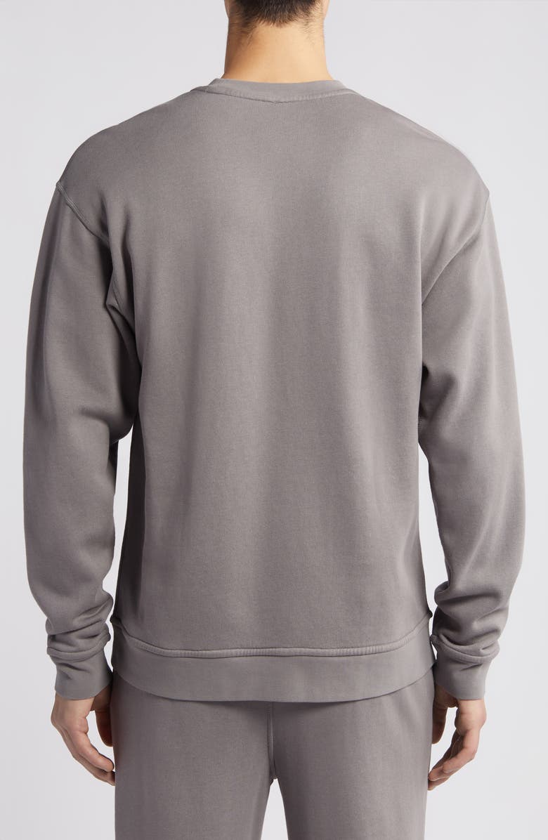 Lunya Reversible Cotton Blend Lounge Sweatshirt, Alternate, color, Ebbing Fog