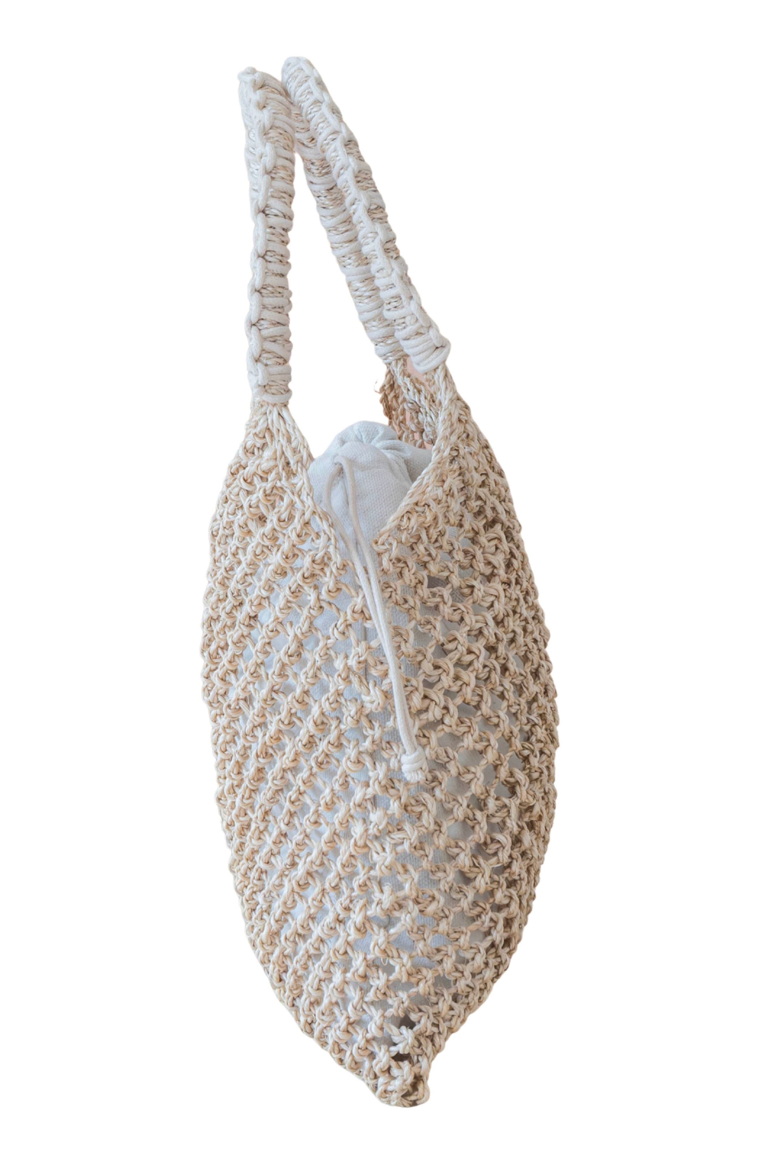 LIKHA Woven Abaca Net Bag, Alternate, color, 