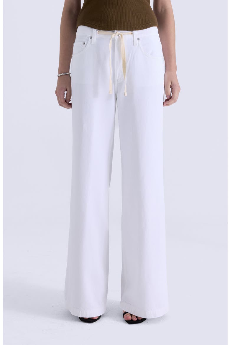 Jadyn Drawstring Mid Rise Palazzo Jeans (Women) | Nordstrom