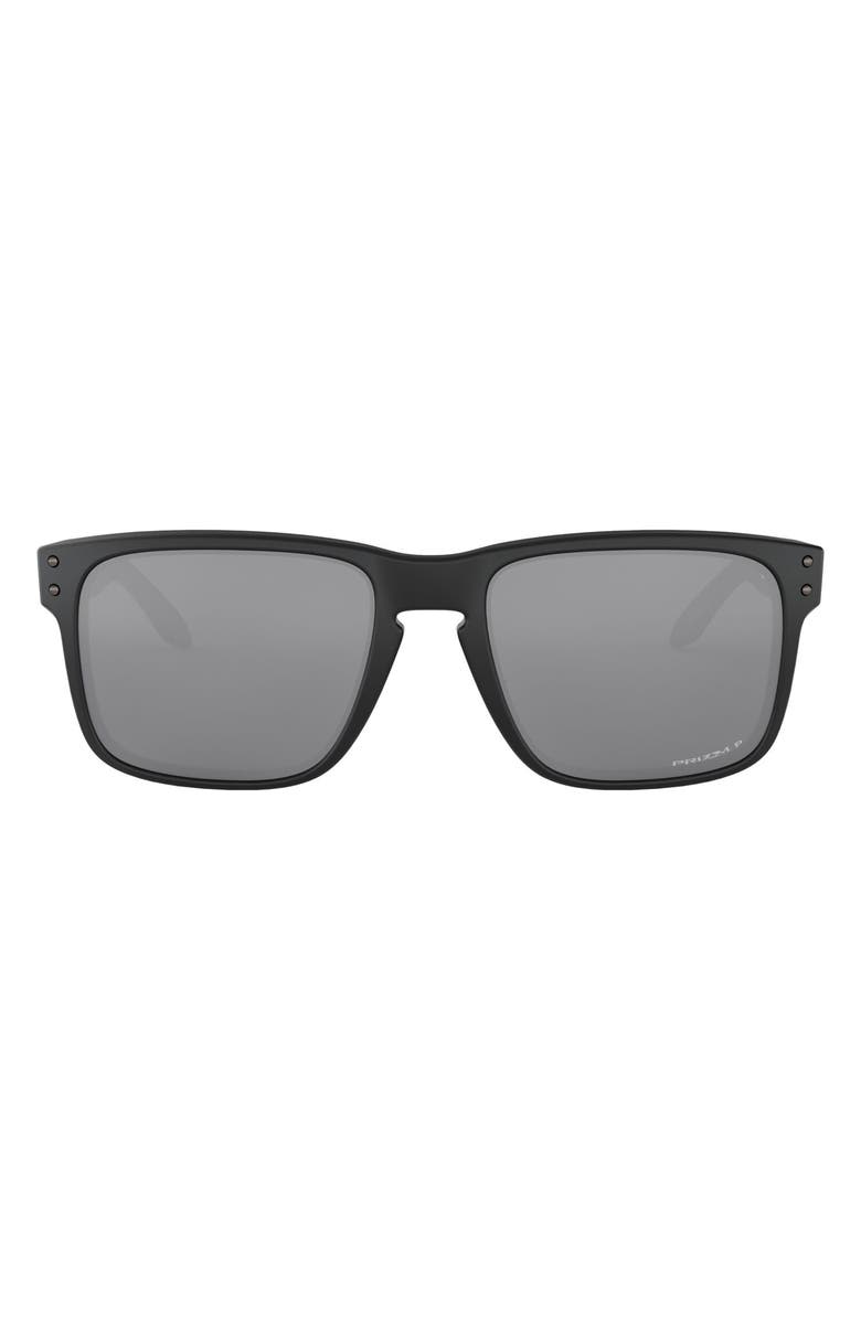 Oakley Holbrook 55mm Prizm<sup>™</sup> Polarized Sunglasses, Main, color, Black