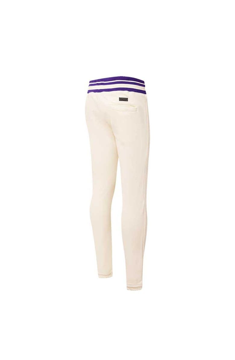 PRO STANDARD Men's Pro Standard Cream Los Angeles Lakers Retro Classic Fleece Sweatpants, Alternate, color, Cream