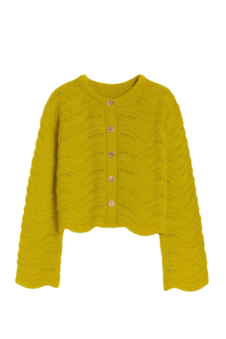 Rem Knit Cardigan, Alternate, color, Pear Green
