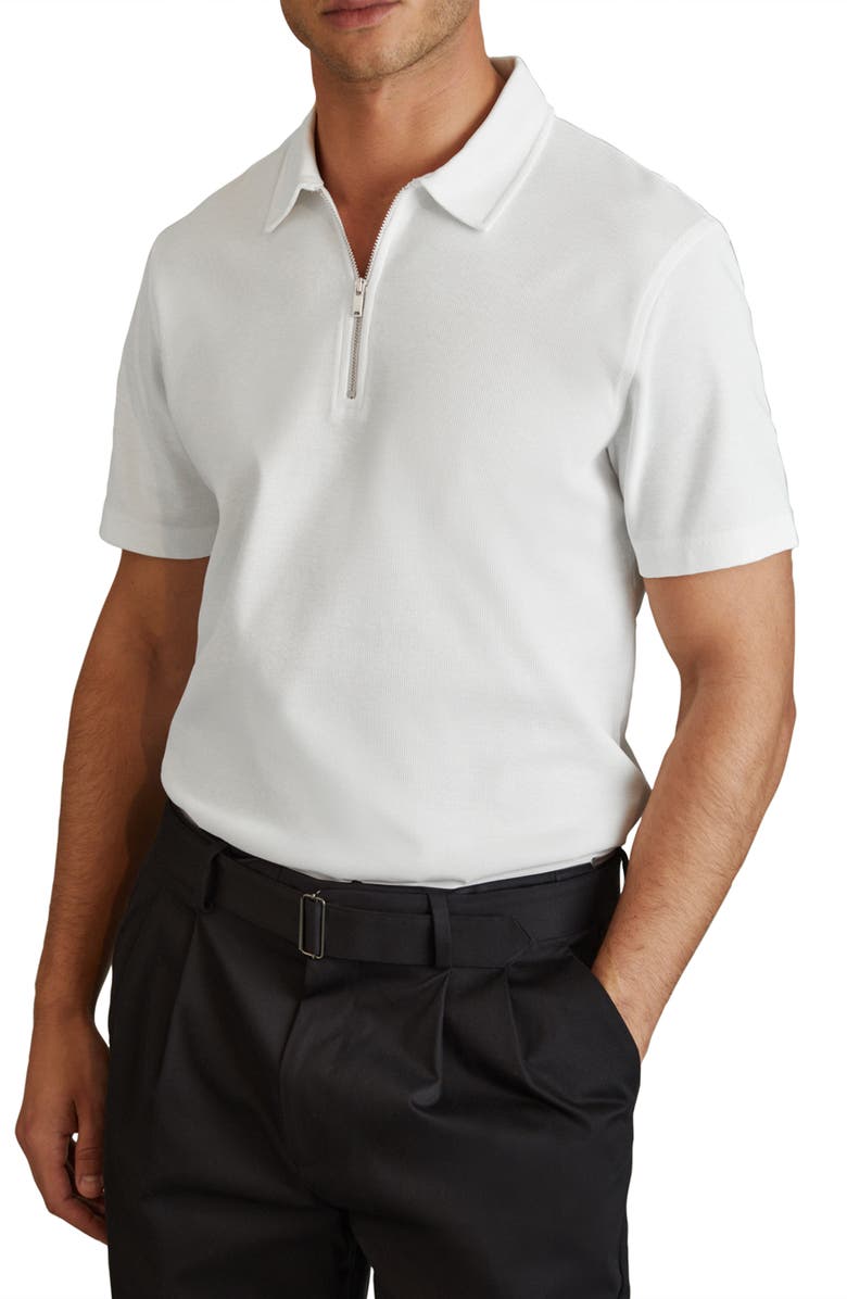 Reiss Cayman Half Zip Polo, Main, color,