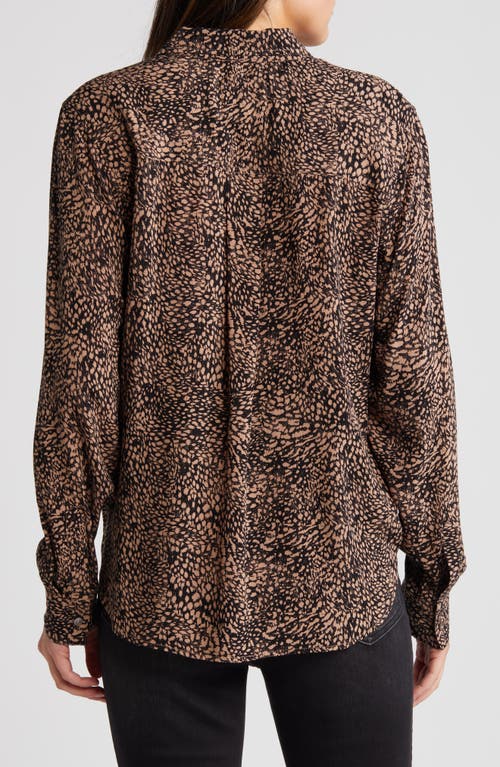 Rails Josephine Animal Print Button-up Shirt In Desert Lynx
