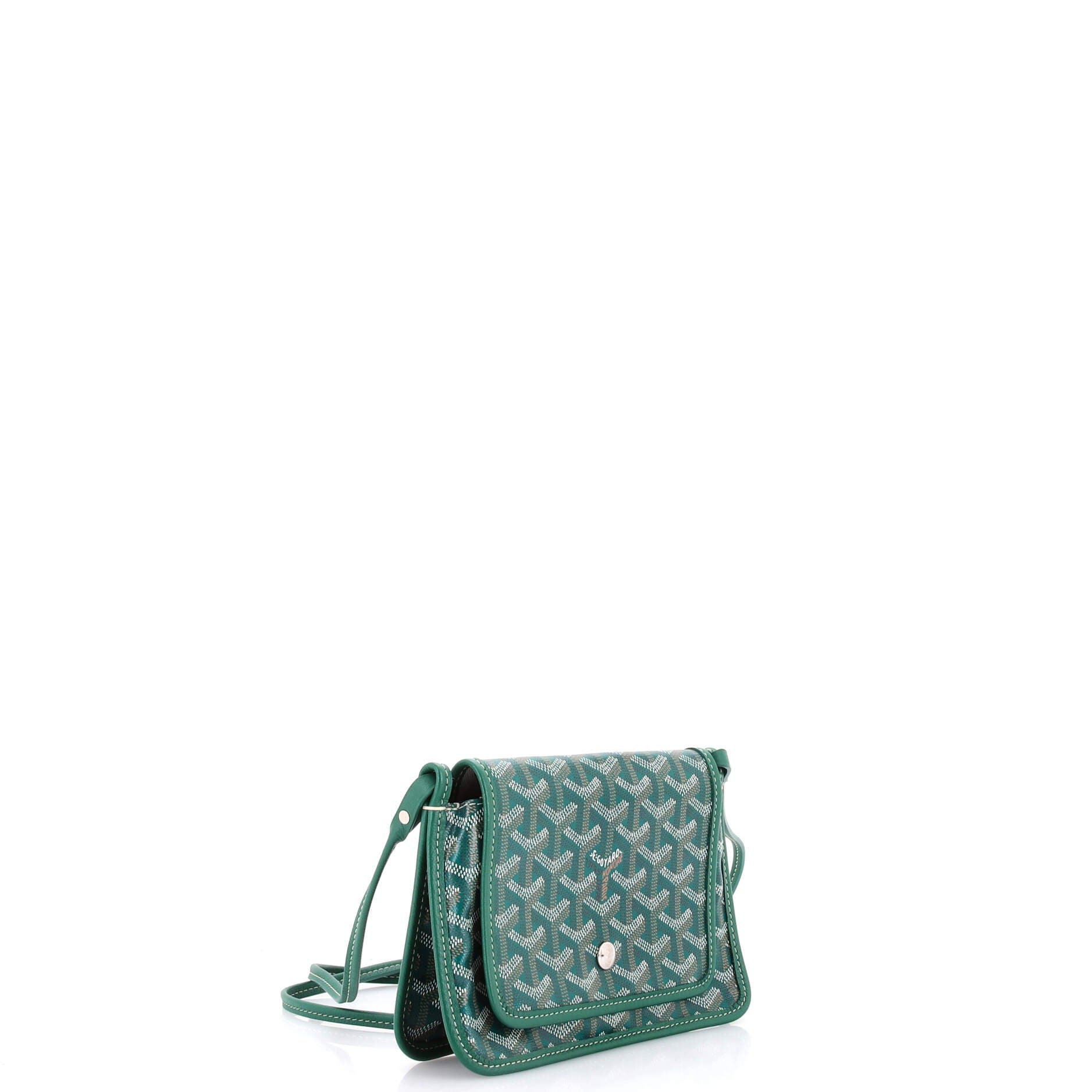 Plumet Clutch Wallet Coated Canvas, Alternate, color, Green