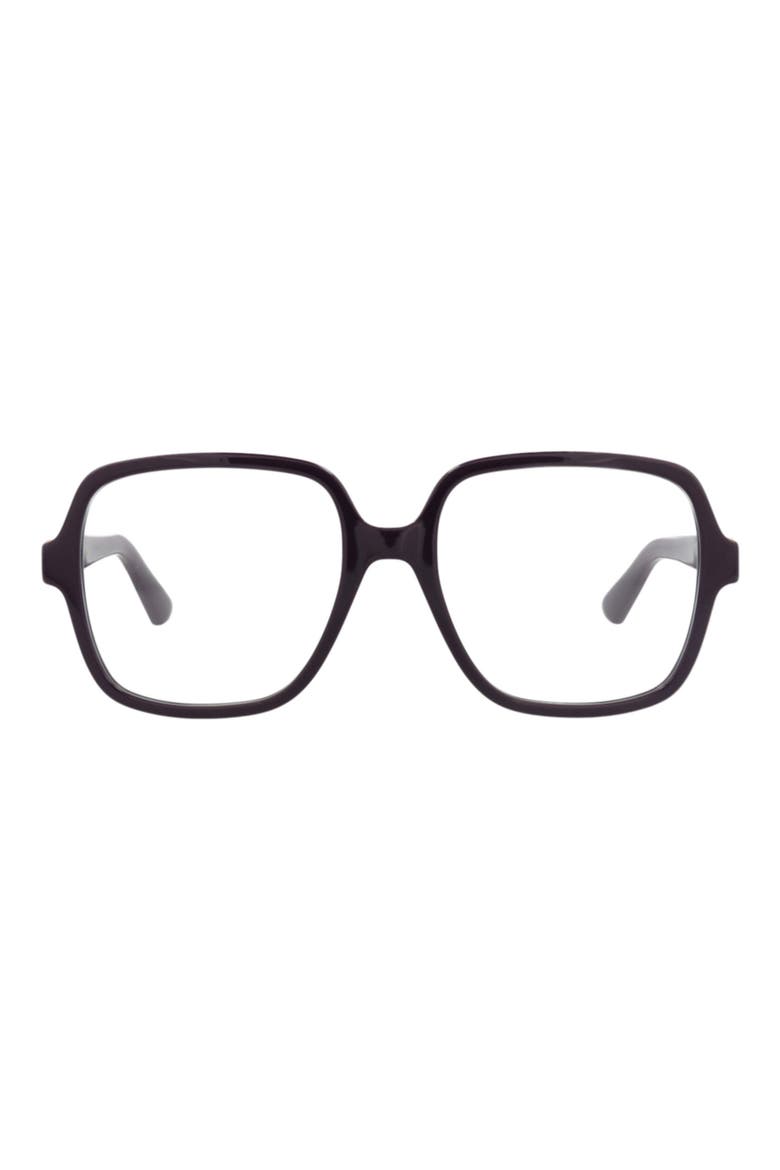 GG1193O 56mm Square Optical Glasses, Main, color, VIOLET VIOLET TRANSPARENT