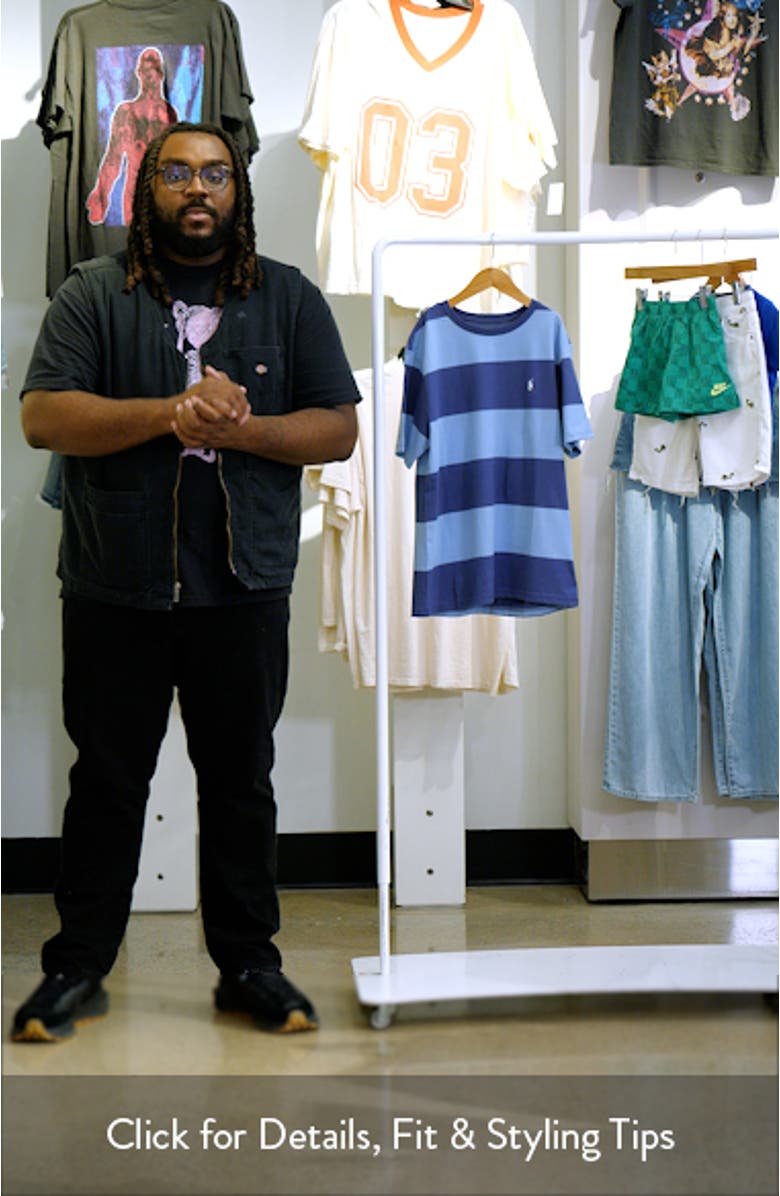 Kids' Stripe Cotton T-Shirt, sales video thumbnail