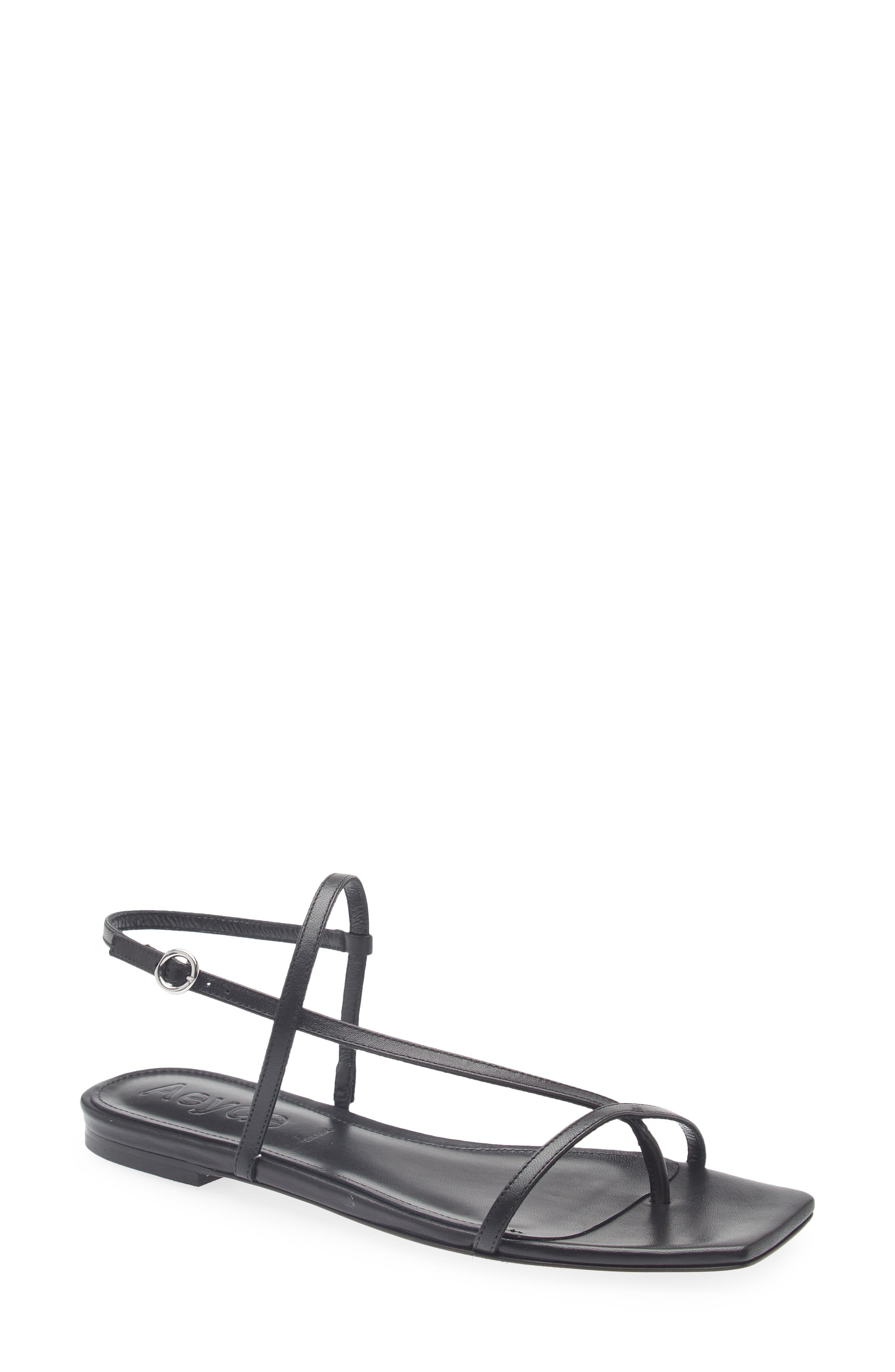aeyde Ella Sandal, Main, color, Black