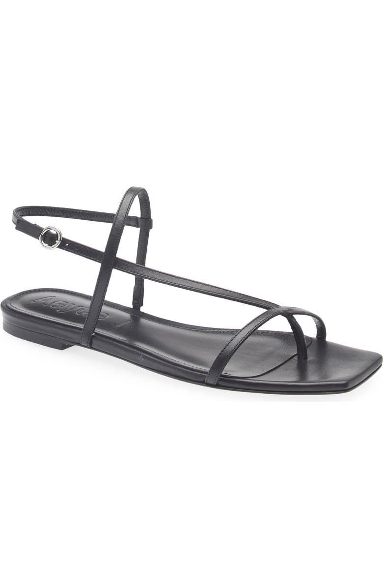 aeyde Ella Sandal, Main, color, Black