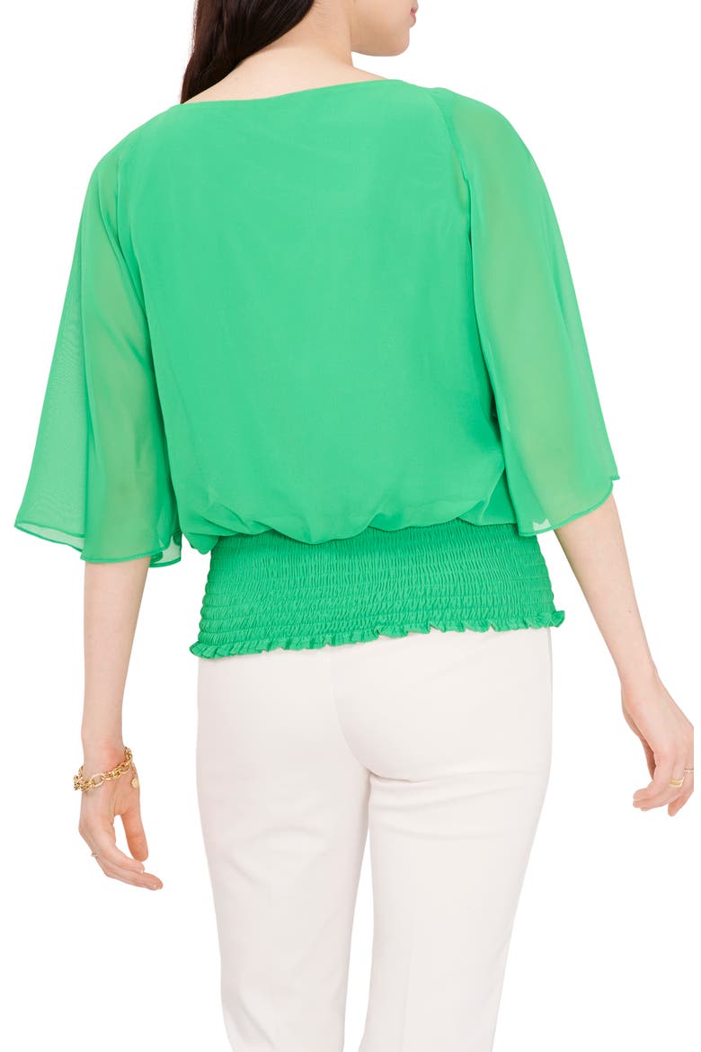 Smocked Dolman Top, Alternate, color, VIVID GREEN