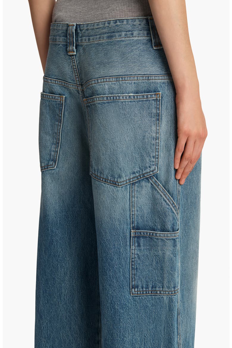 Sowen Distressed Wide Leg Carpenter Jeans, Alternate, color, HEATH