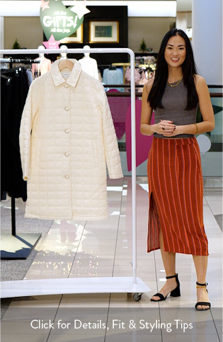 Boucle Quilted Longline Jacket, sales video thumbnail