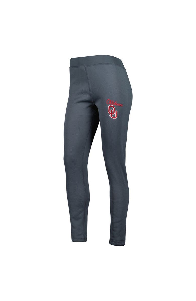 CONCEPTS SPORT Women's Concepts Sport Charcoal Oklahoma Sooners Upbeat Sherpa Leggings, Alternate, color, Charcoal