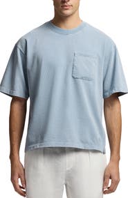 Ralph Lauren Purple Label Oversize Vintage Cotton Jersey Pocket T-Shirt