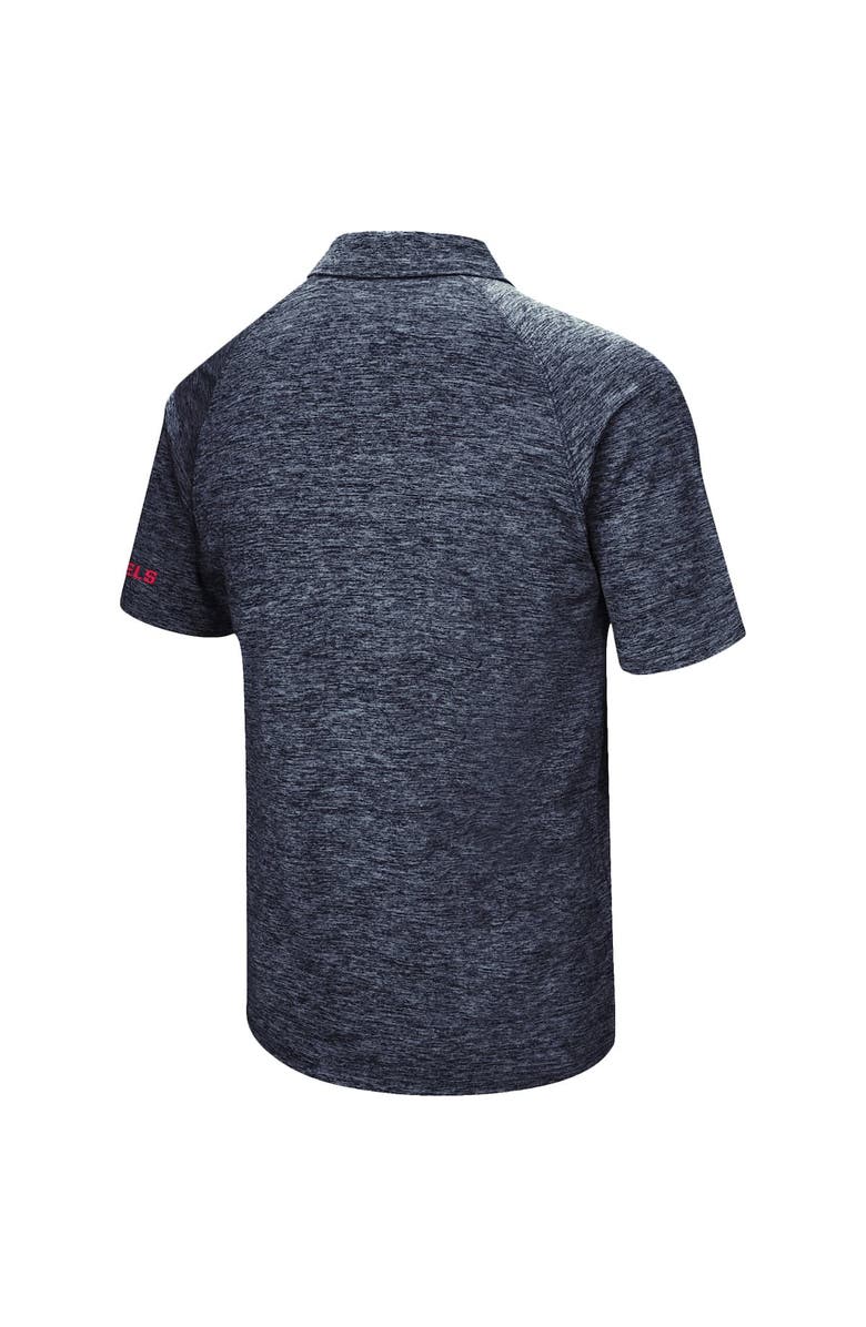 COLOSSEUM Men's Colosseum Navy Ole Miss Rebels Down Swing Polo, Alternate, color, Heather Navy