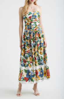 Tropi Ruched Maxi Sundress