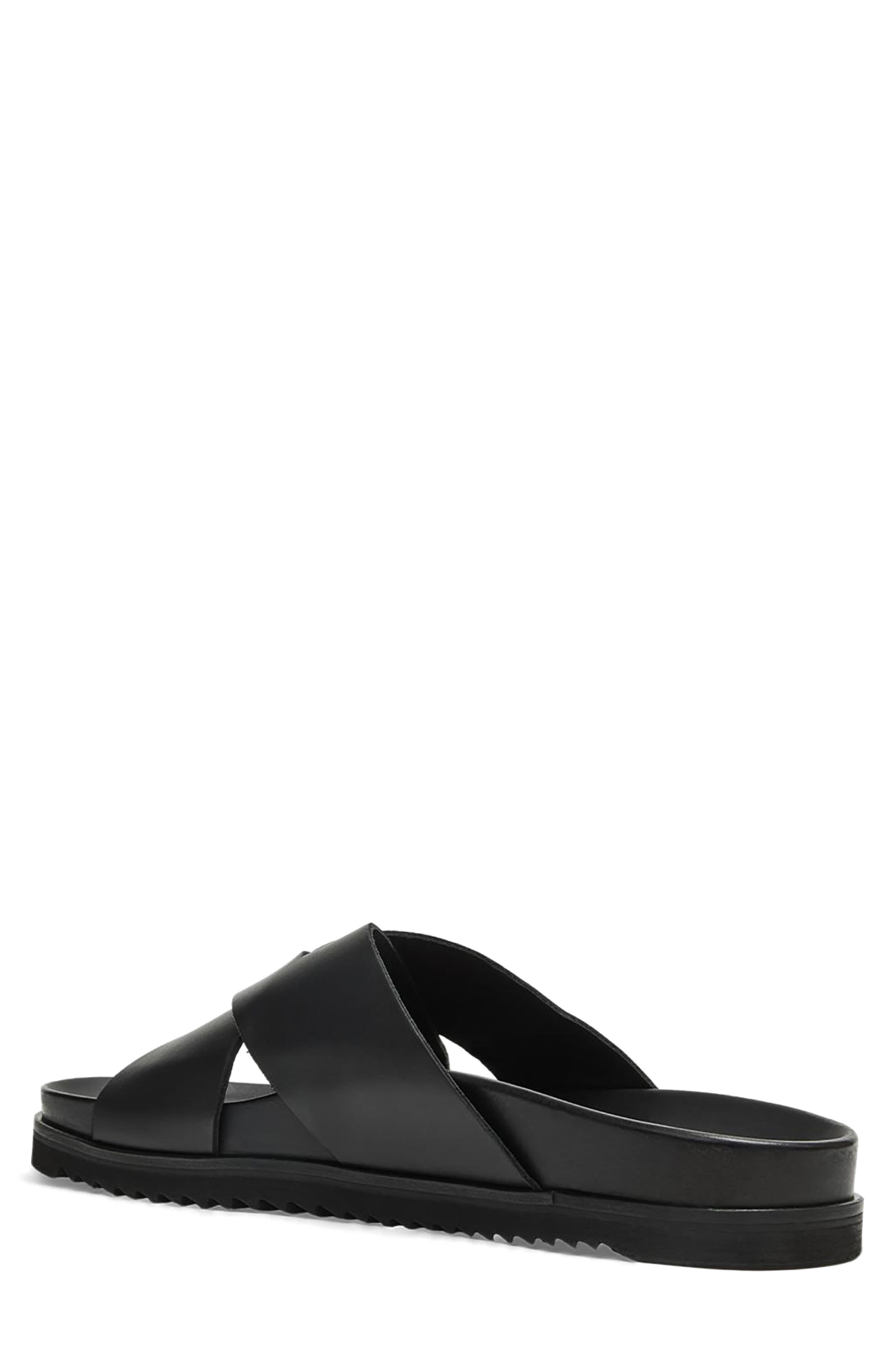 Aquatalia Bellini Weatherproof Slide Sandal, Alternate, color, Black Calf