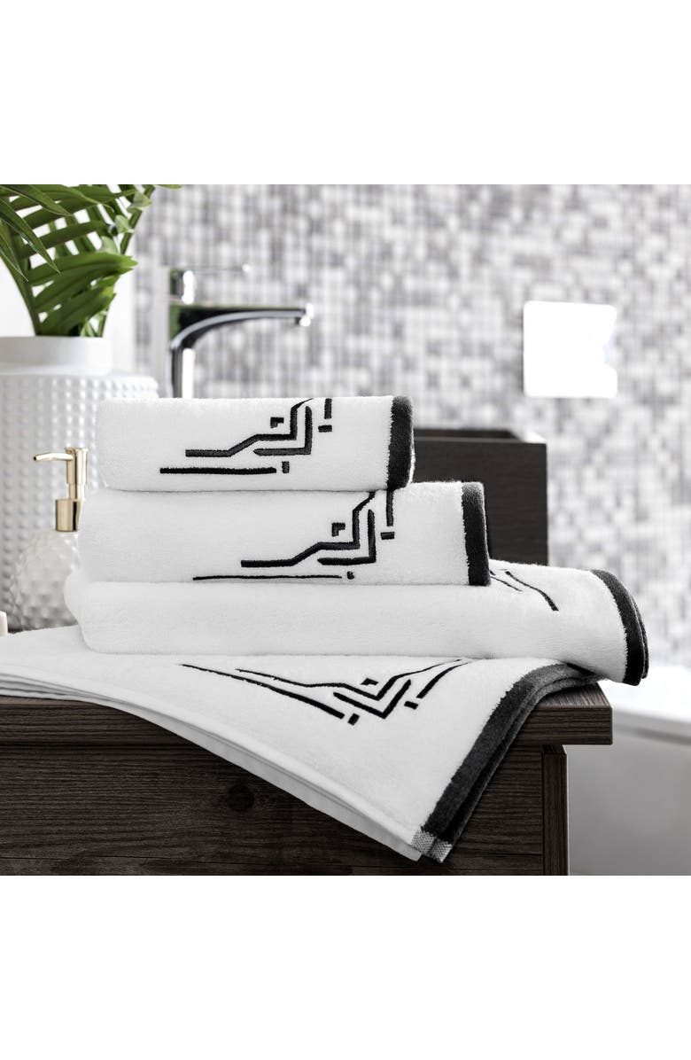 Togas Jasper Towel, Alternate, color, Black