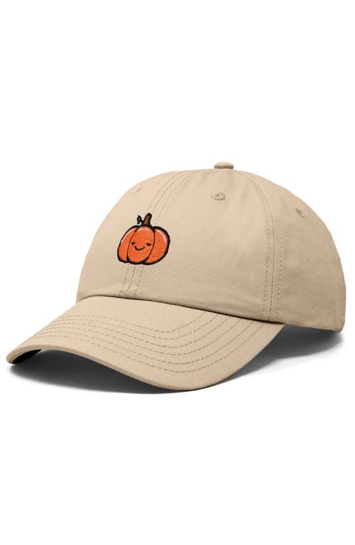 Shop Dalix Baby Pumpkin Embroidered Dad Hat In Khaki