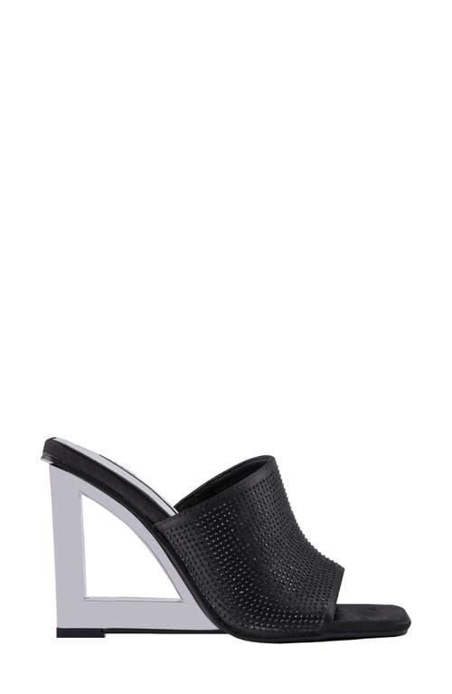 Lady Couture Women's Fuego Wedge Sandals In Black