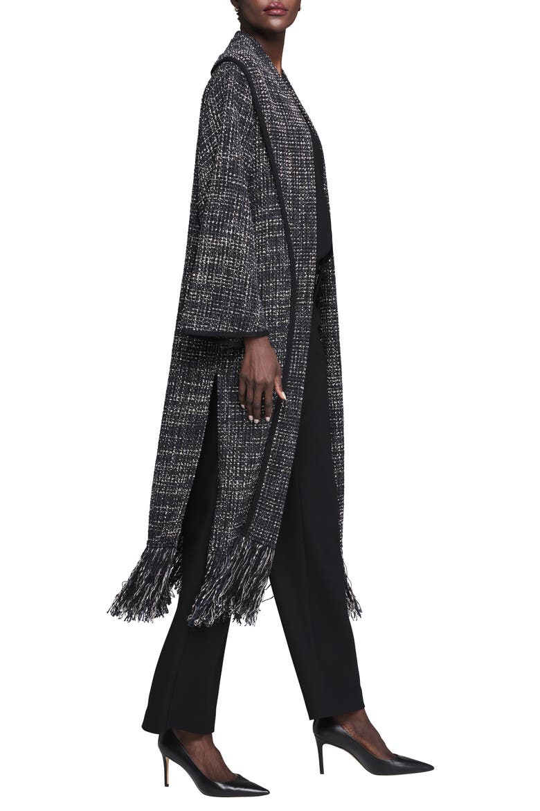 Standout Fringe Jacket, Alternate, color, BLACK MULTI