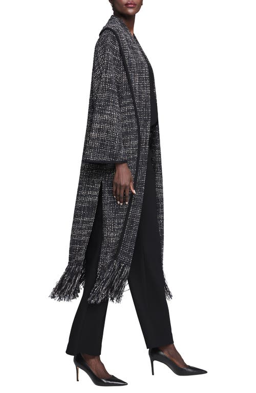 Nic + Zoe Nic+zoe Standout Fringe Jacket In Black Multi