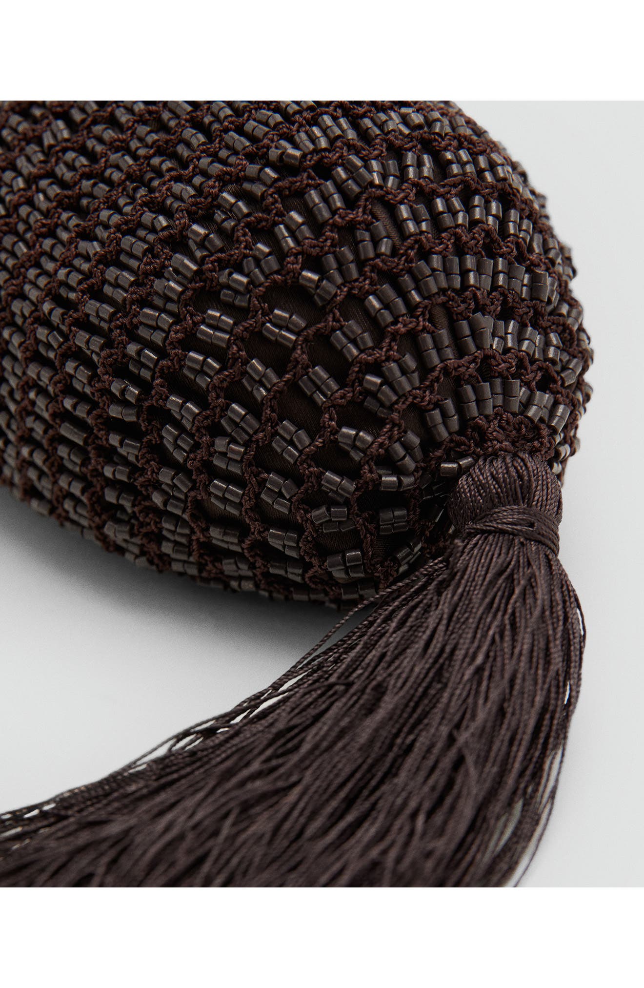 Beaded Handbag, Alternate, color, CHOCOLATE