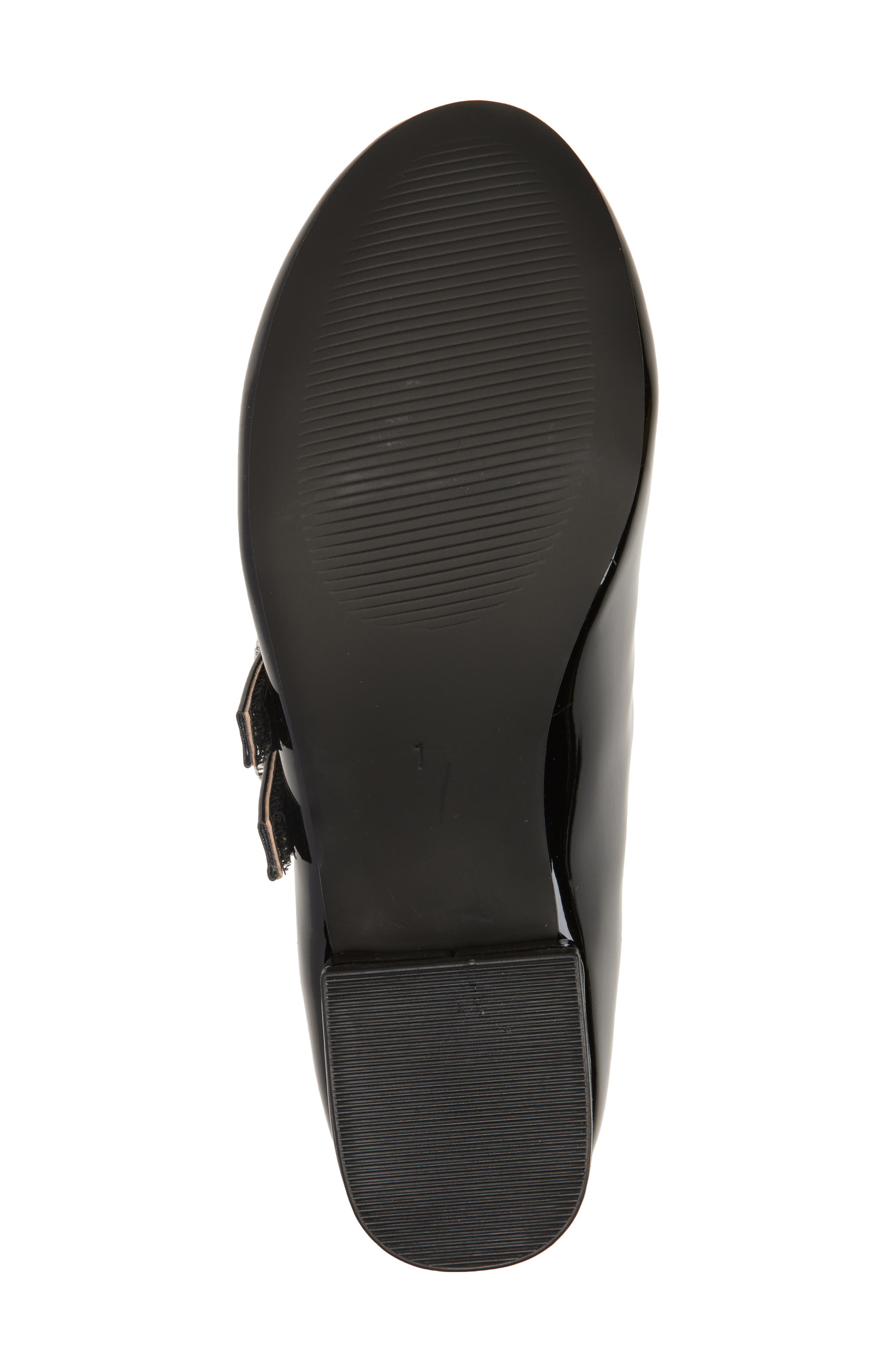Nordstrom Kids' Rebecka Double Buckle Mary Jane Pump, Alternate, color, Black Patent