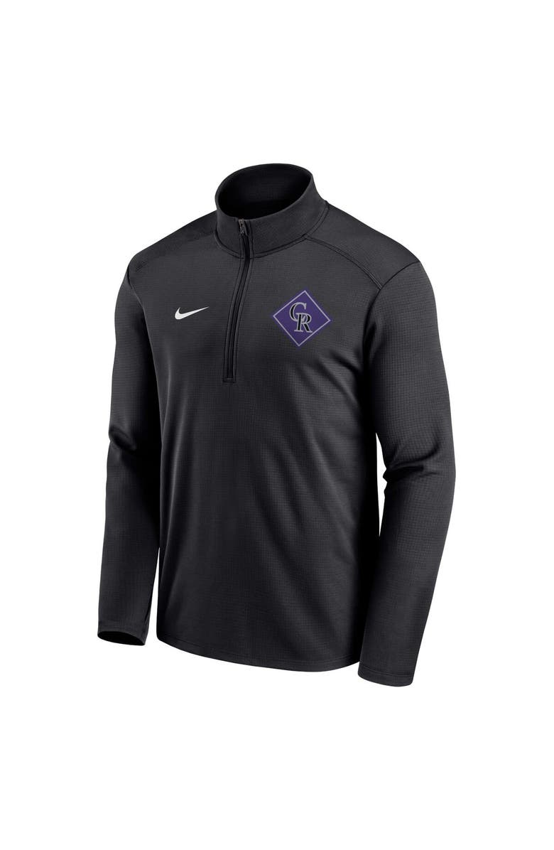 Nike Men's Nike Black Colorado Rockies Diamond Icon Pacer Performance Quarter-Zip Windbreaker Top, Alternate, color, Black