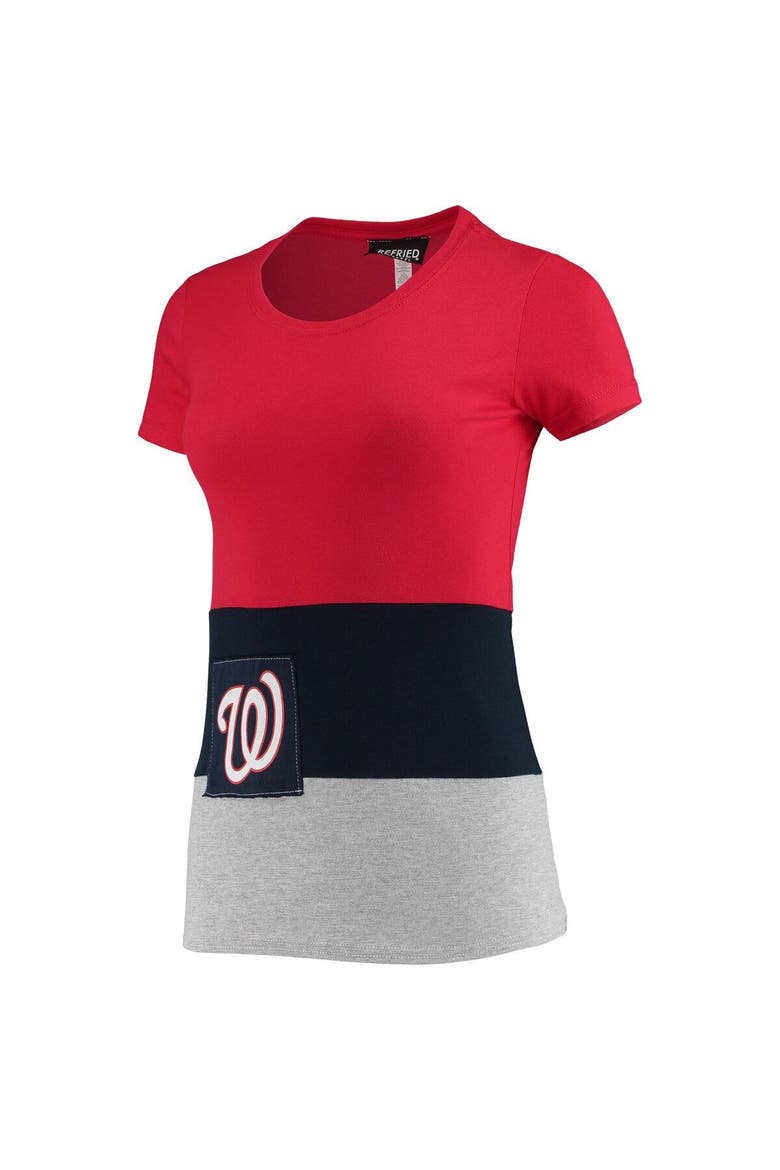 Women's Refried Apparel Red Washington Nationals Sustainable Fitted T-Shirt, Alternate, color, Red