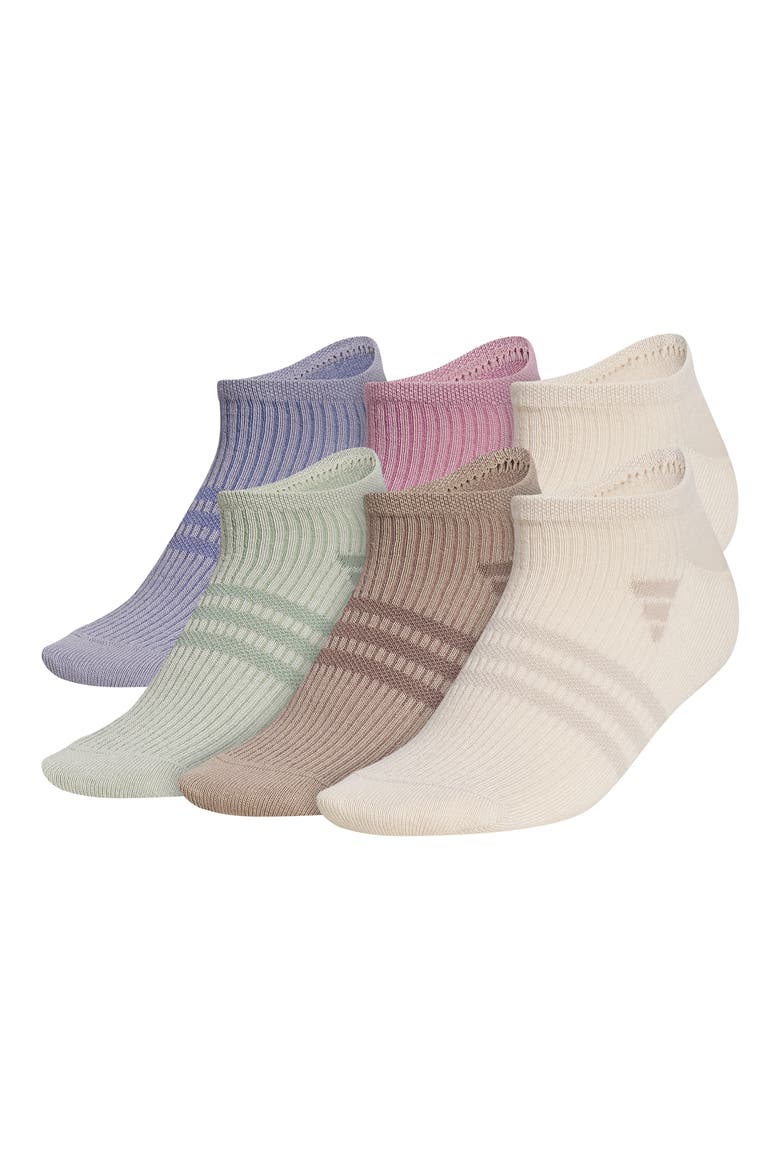 Superlite 3.0 6-Pack No-Show Socks, Main, color, SLATE GREY/ MAGIC MAUVE/ BEIGE