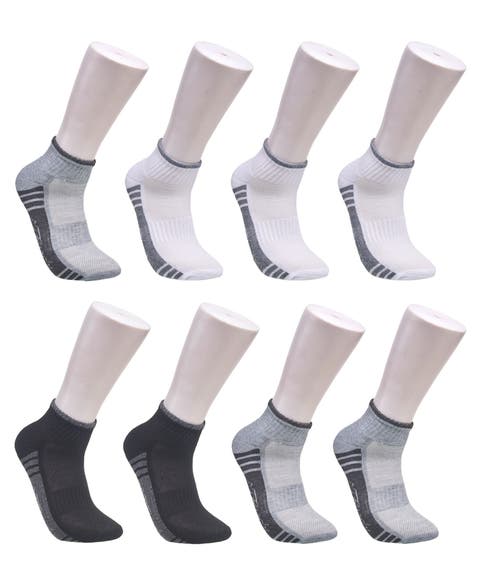 Athletic Half Cushion Quarter Sock 8-Pack