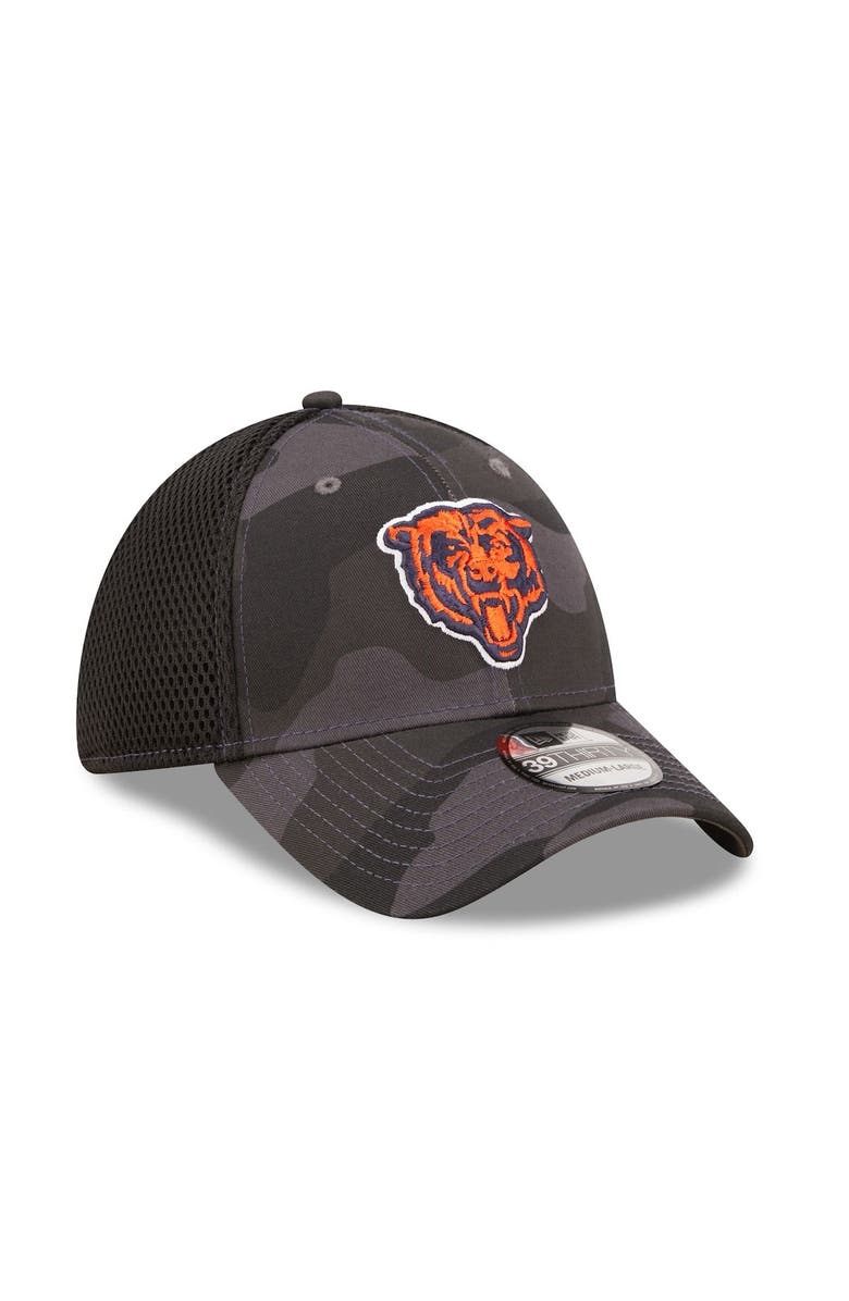 New Era Men's New Era Camo/Black Chicago Bears Team Logo Neo 39THIRTY Flex Hat, Alternate, color,