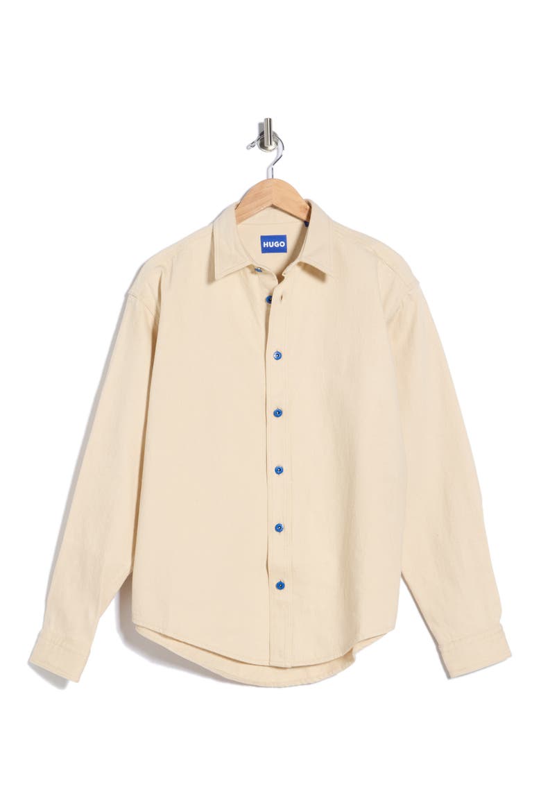 Ebino Long Sleeve Button-Up Shirt, Alternate, color, LIGHT BEIGE