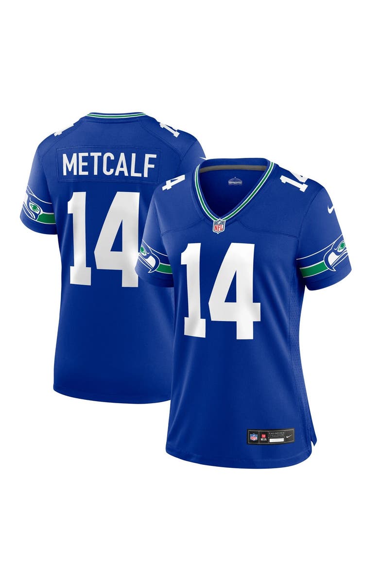 Nike Women's Nike DK Metcalf Royal Seattle Seahawks Player Jersey, Alternate, color,