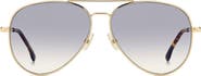 Victoria Beckham 58mm Gradient Pilot Sunglasses