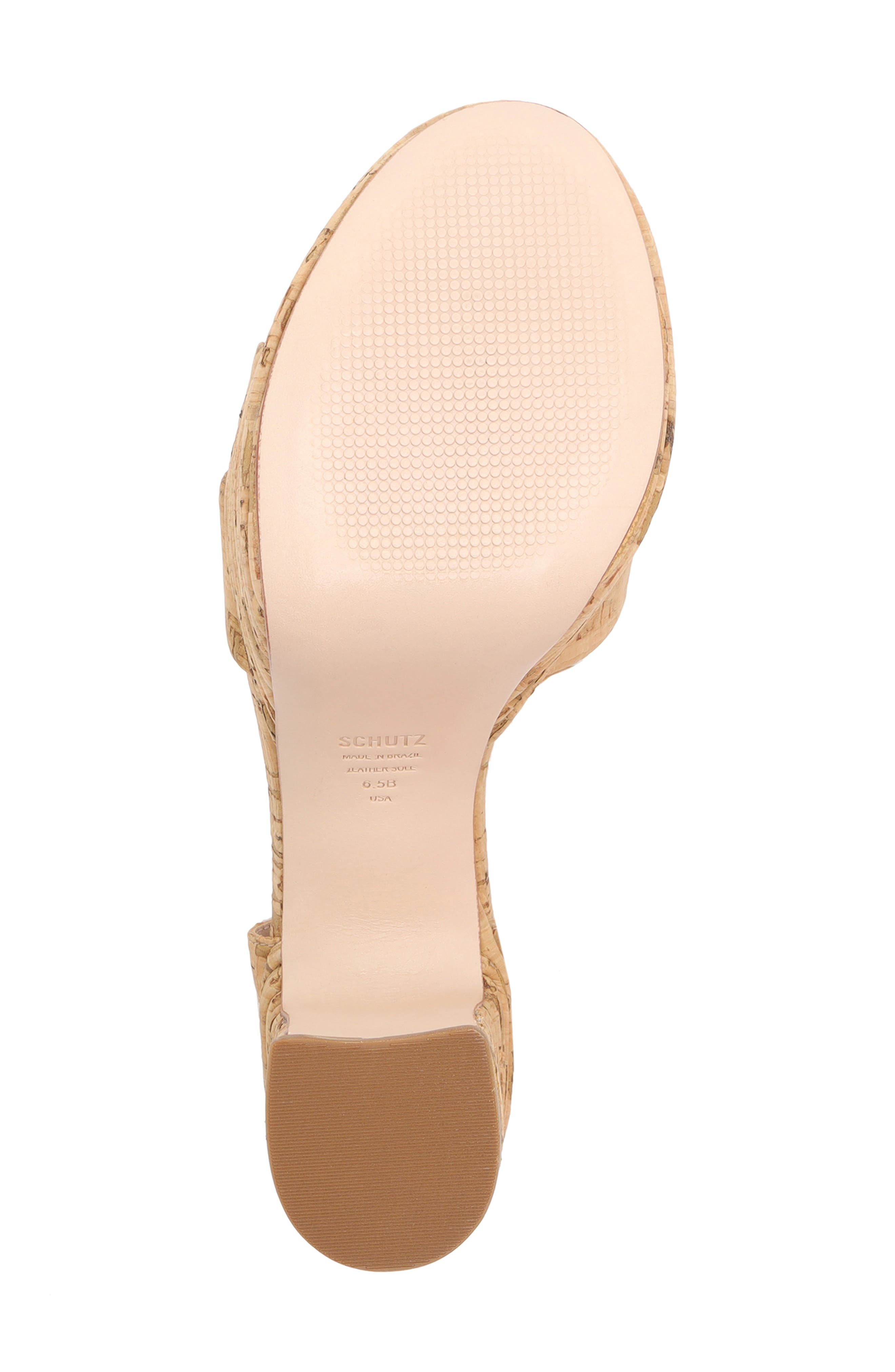Schutz Darila Cork Platform Sandal, Alternate, color, 